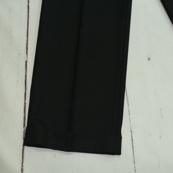 LAUREN RALPH LAUREN NWT Black Pleated Front Polished Cuff Machine Washab… - Picture 4 of 14